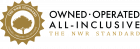 The NWR Standard badge logo: a circular scalloped seal with a tree illustration inside, encircled by the text "The NWR Standard" and "Owned · Operated · All-Inclusive," next to the wordmark "Owned · Operated / All-Inclusive / The NWR Standard"
